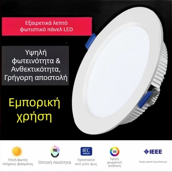 Μαύρο ενσωματωμένο LED downlight με οπή 3 cm, 3W, εξοικονόμηση ενέργειας, φωτεινό, κατάλληλο για εισόδους και ξενοδοχεία