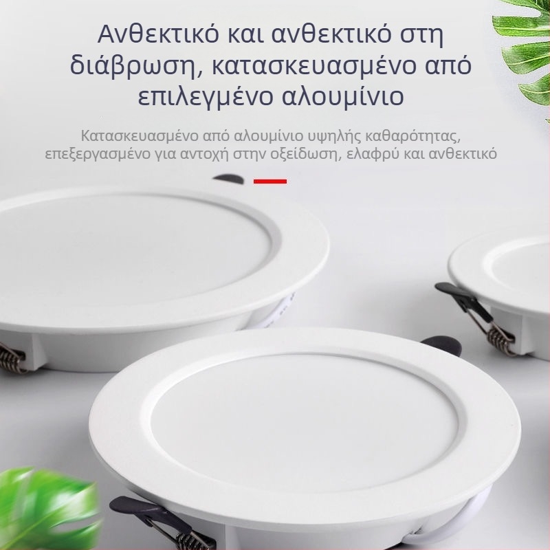Υπερ-λεπτό ενσωματωμένο LED φωτιστικό οροφής με υψηλή απόδοση χρωματικής απόδοσης για σαλόνι