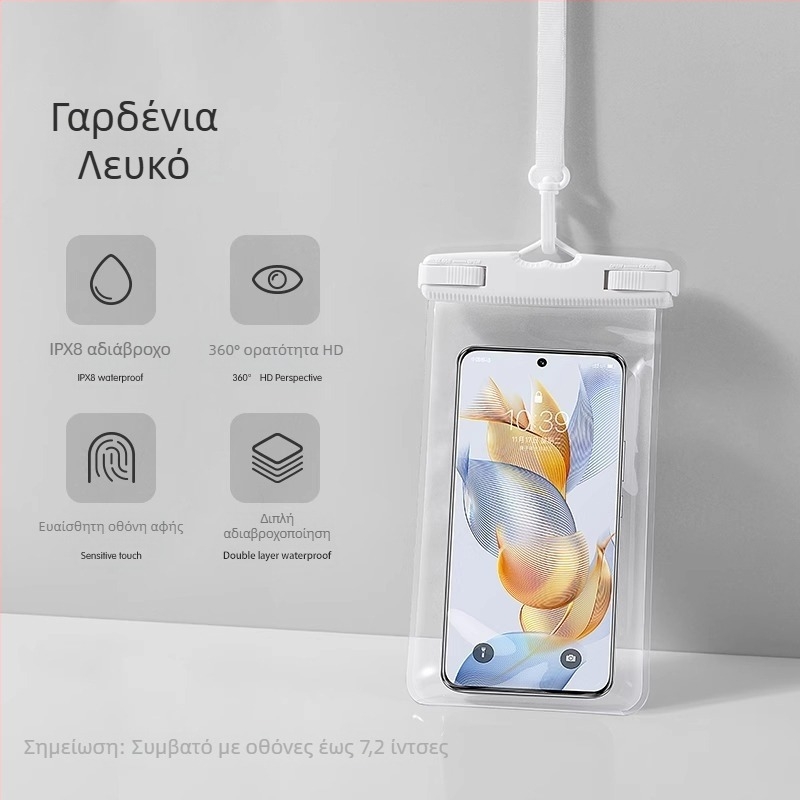 Διαφανής TPU αδιάβροχη θήκη κινητού με δυνατότητα αφής για κολύμβηση και εξωτερικές δραστηριότητες