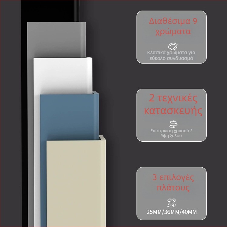 PVC γωνιακοί προστατευτικοί για τοίχους, αυτοκόλλητες προστατευτικές λωρίδες, λωρίδες αντίκρουσης γωνιών