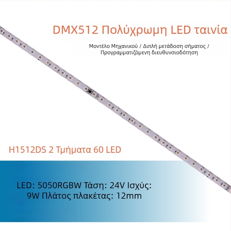 DMX512 LED λωρίδα, χαμηλής τάσης, πλήρους χρωματισμού 5050 RGB LED, προγραμματιζόμενη εξωτερική ευέλικτη λωρίδα φωτισμού