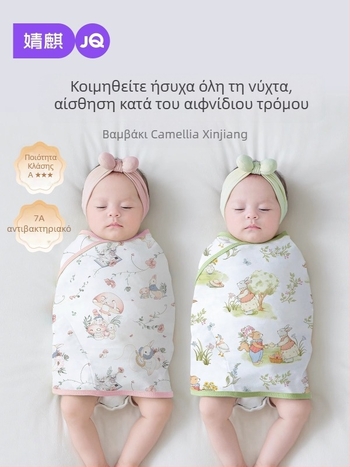 Jingqi βρεφικός υπνόσακος, ελαφρύς καλοκαιρινός wrap για νεογέννητα, βοήθεια για ήρεμο ύπνο την άνοιξη