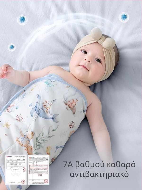 Jingqi βρεφικός υπνόσακος, ελαφρύς καλοκαιρινός wrap για νεογέννητα, βοήθεια για ήρεμο ύπνο την άνοιξη