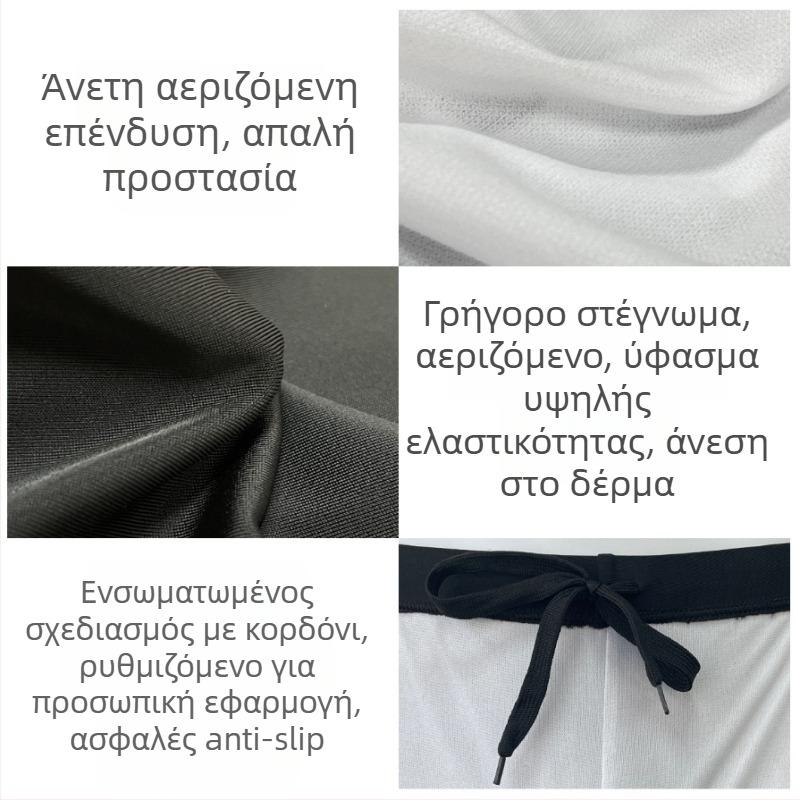 Ανδρικά μαγιό παραλίας με γρήγορο στέγνωμα, στυλ μποξέρ, μεγάλο μέγεθος