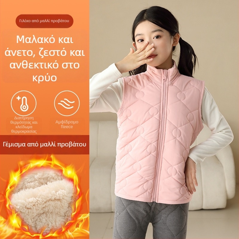 Παιδικό γιλέκο με φλίς για φθινόπωρο-χειμώνα