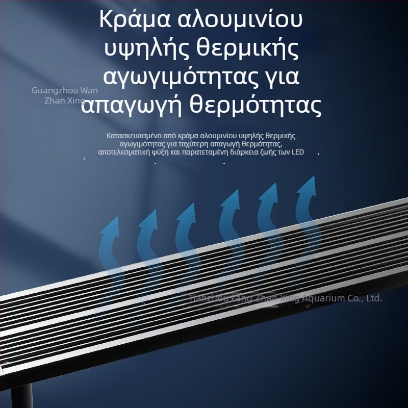 Έξυπνη LED λάμπα ενυδρείου πλήρους φάσματος για υδρόφυτα – μικρό φωτιστικό ενυδρείου