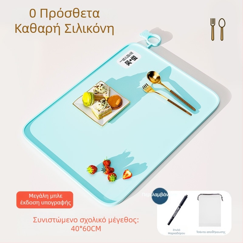Πλακίδιο φαγητού από σιλικόνη για Α’ Δημοτικού, 40×60 εκ, αδιάβροχο και ανθεκτικό στα λίπη, με σχέδιο καρτούν, ποιότητα τροφίμων