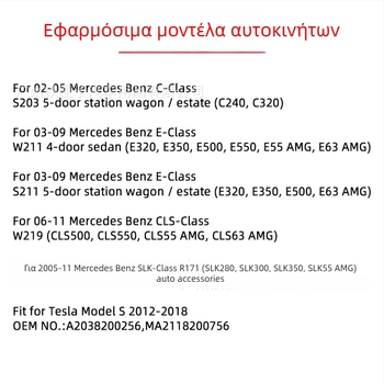 LED φως πινακίδας για Tesla Model S, 12V, 3W, 6500K, 2835 LED, περίβλημα πολυκαρβονάτης