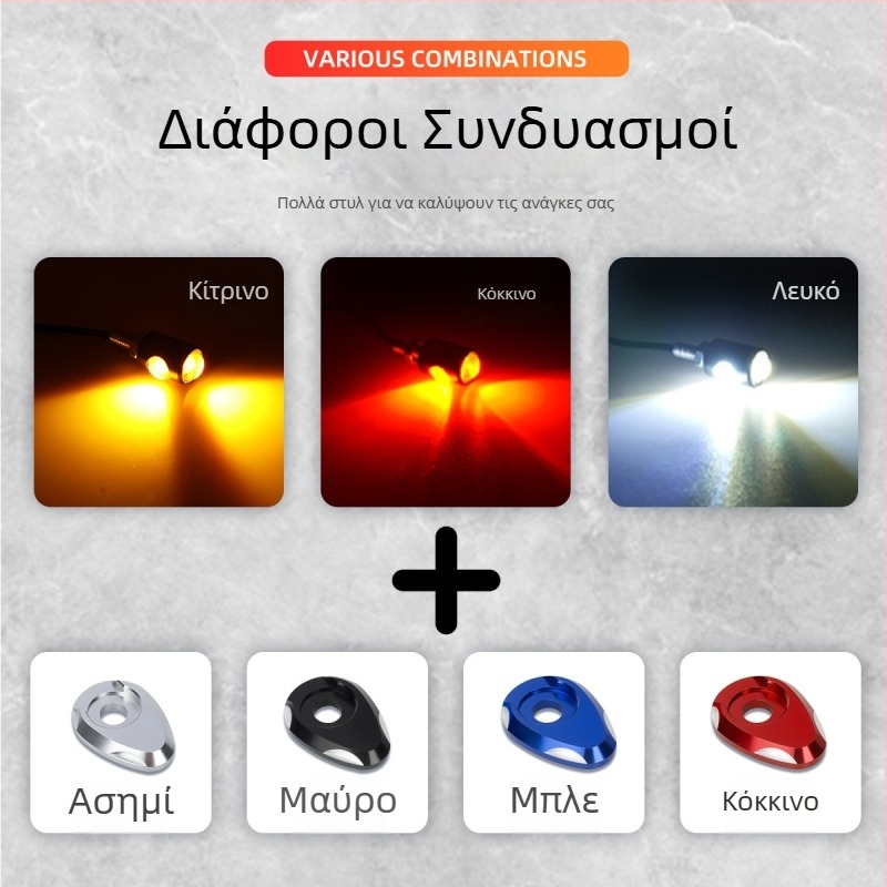 Φανάρι μηχανής LED με αλουμινένιο πάνελ και COB Eagle Eye διπλά φώτα για πινακίδα κυκλοφορίας