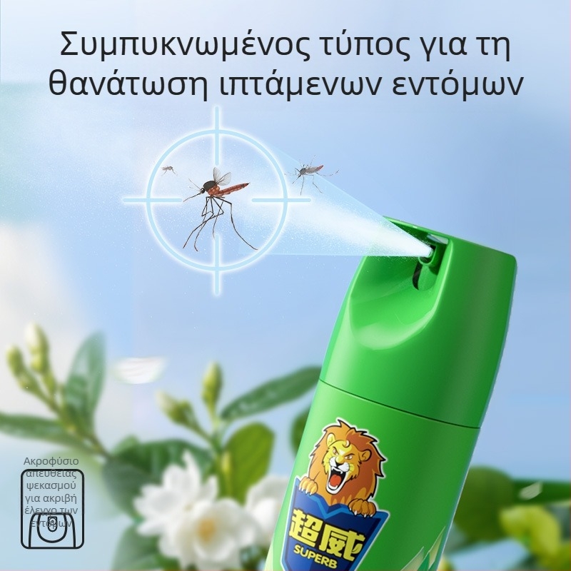Chaowei εντομοκτόνο αεροζόλ με άρωμα γιασεμί: καταπολεμά cockroaches, ants, fleas, flies, bed bugs και mosquitoes.