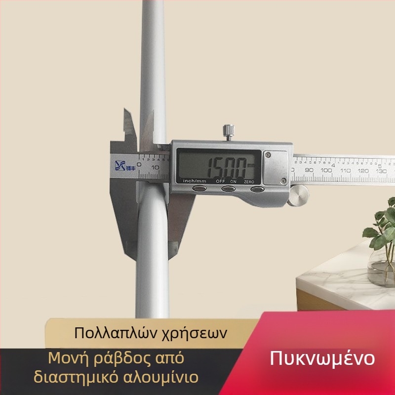 Ράγα πετσετών μπάνιου από Space αλουμίνιο, επιμηκυμένη μονή ράγα