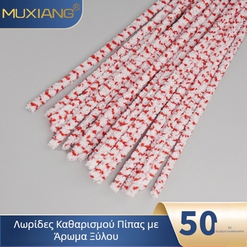 Εργαλείο καθαρισμού πίπας με λωρίδα από καθαρό βαμβάκι, χωρίς ίνες, βούρτσα καθαρισμού με τρίχες, ειδικό εξάρτημα για μύτες πίπας