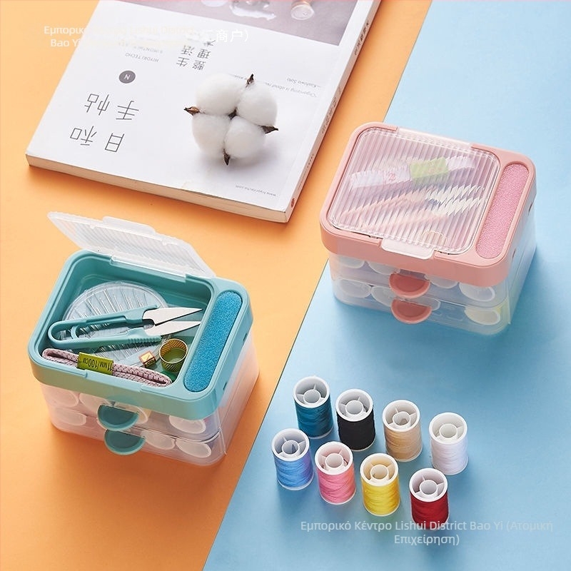 2025 Νέα θήκη ραφής: φορητό σετ ραφής με αποθηκευτικό κουτί, κατάλληλο για οικιακή χρήση και για φοιτητές
