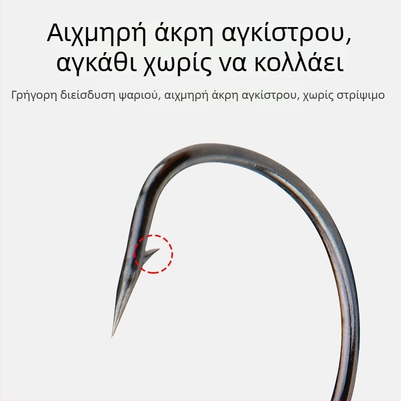 7316 Crank Hook με μολυβδινή κεφαλή για μαλακά δολώματα, προστασία από εμπλοκή στον βυθό, Texas Rig για γλυκό και αλμυρό νερό