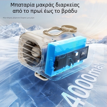 MINI ανεμιστήρας μέσης — φορητός ανεμιστήρας με κλιπ για εξωτερική χρήση, χειροκίνητος ή επιτραπέζιος