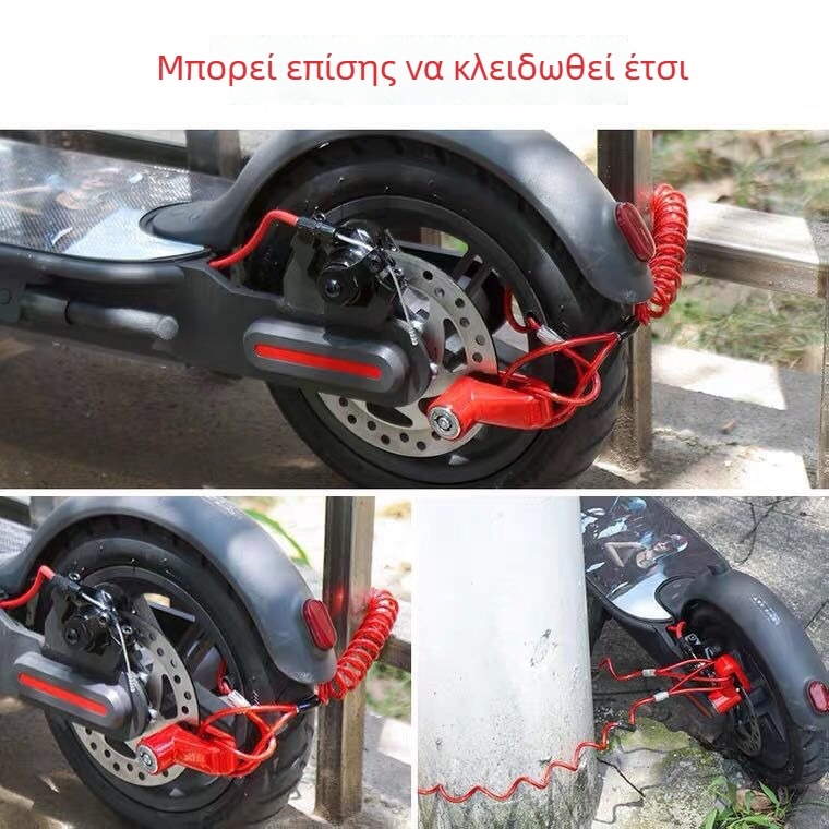 Κλείδωμα ηλεκτρικού σκούτερ Xiaomi, Κλείδωμα οχήματος Xilop – συναγερμός κατά της κλοπής, αξεσουάρ κλειδώματος δίσκου ποδηλάτου