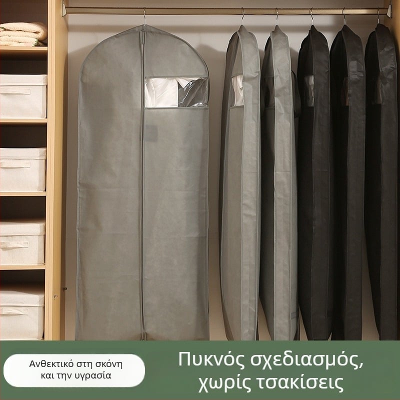 PEVA διαφανής θήκη ρούχων, προστασία από σκόνη και υγρασία, για κρεμάστρα οικιακή χρήση, αναδιπλούμενη