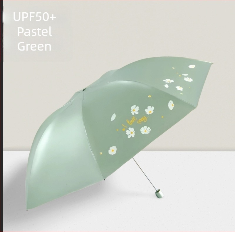 Paradise Umbrella 307E Snow Moon Wind Flower – ομπρέλα ήλιου και βροχής διπλής χρήσης, ultralight ομπρέλα σε σχήμα μολυβιού με εκτύπωση λογότυπου