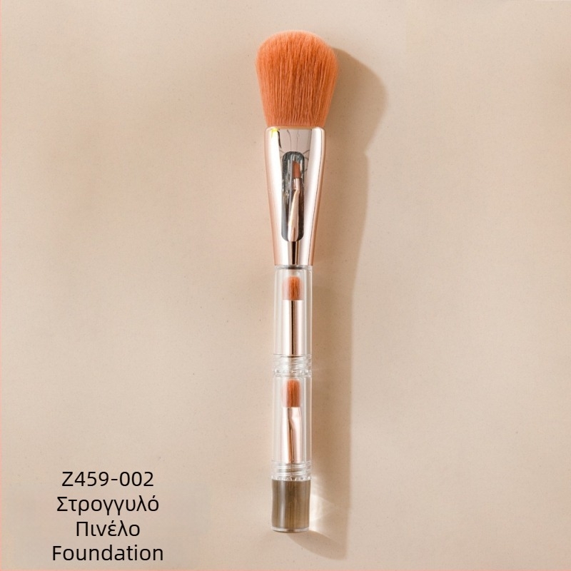 Zhuoerya 4-σε-1 Σετ Πινέλων Μακιγιάζ, Φορητό – Πινέλα για Πούδρα, Foundation και Άλλα