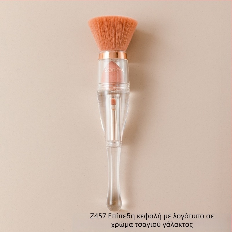Zhuoerya 4-σε-1 Σετ Πινέλων Μακιγιάζ, Φορητό – Πινέλα για Πούδρα, Foundation και Άλλα