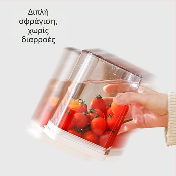 FaSoLa Διάφανο τετράγωνο δοχείο αποθήκευσης κουζίνας, αεροστεγές για σιτηρά, πλαστικό, 800–1000 ml