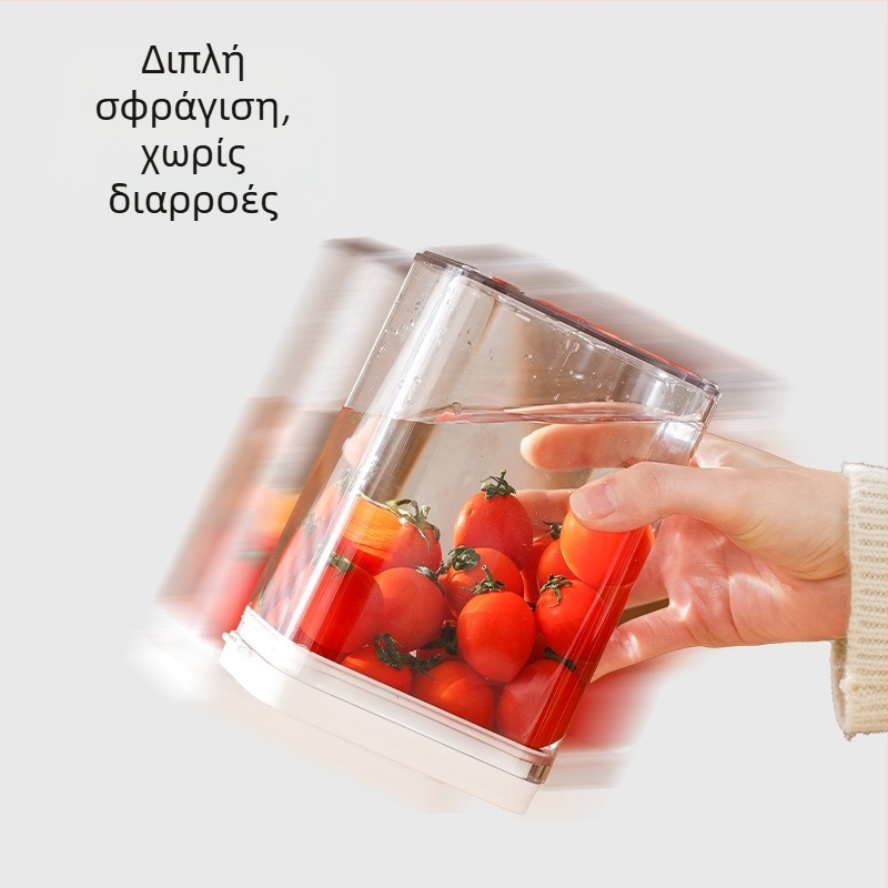 FaSoLa Διάφανο τετράγωνο δοχείο αποθήκευσης κουζίνας, αεροστεγές για σιτηρά, πλαστικό, 800–1000 ml