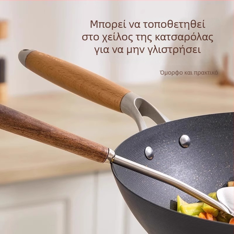 Σπατούλα μανιταριών με μακριά λαβή από 304 ανοξείδωτο χάλυβα, κουζίνας