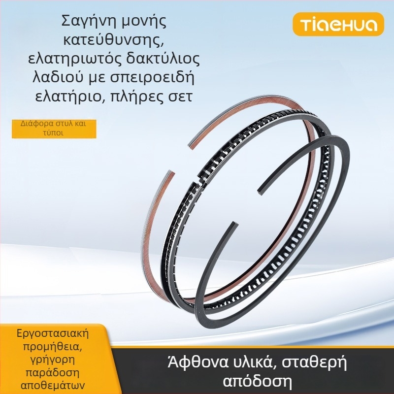 Παγκόσμιο δαχτυλίδι εμβόλου για αυτοκίνητα και πλοία αεροσυμπιεστή με ισχυρή σφράγιση; δαχτυλίδι εμβόλου μοτοσικλέτας