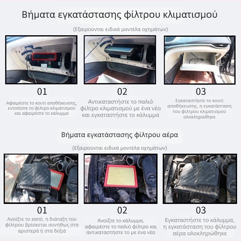Venucia T70 Σετ φίλτρων καμπίνας και φίλτρου αέρα κινητήρα με ενεργό άνθρακα