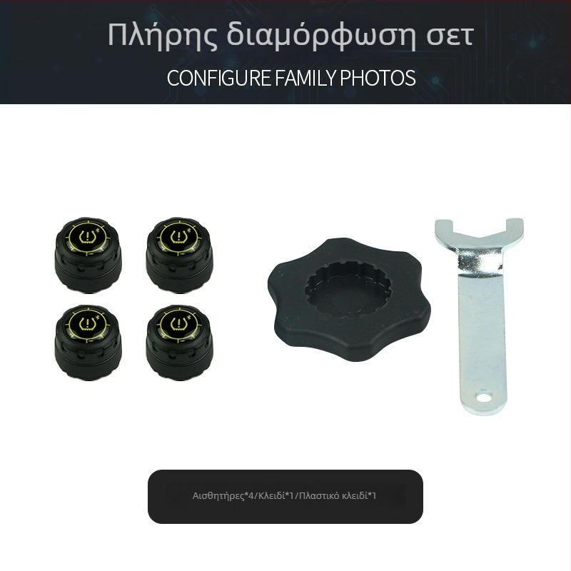 Bluetooth μετρητής πίεσης ελαστικών για αυτοκίνητα και μοτοσυκλέτες, ασύρματος έξυπνος παρακολουθητής υψηλής ακρίβειας