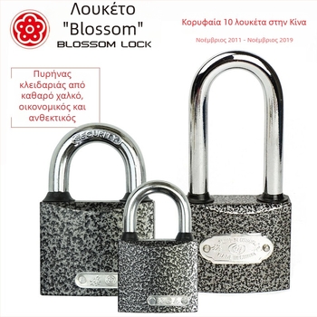 Plum Blossom BC12 Σιδερένιο λουκέτο με παχύ σώμα για ντουλάπες, συρτάρια και τσάντες – μοντέρνος μινιμαλιστικός σχεδιασμός