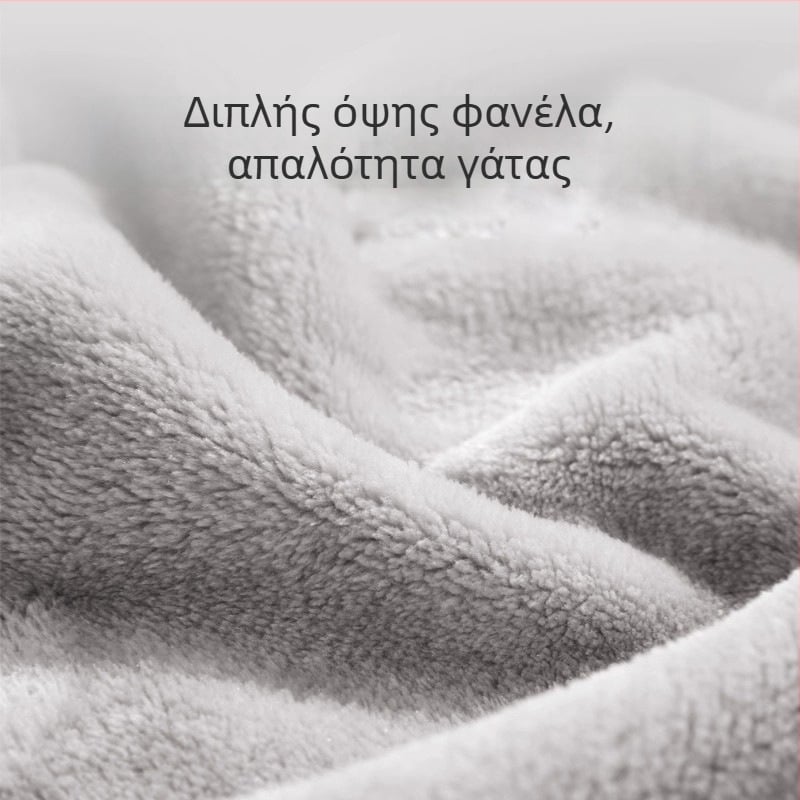 Jushuan φλανελενό ριχτάρι για καναπέ — φθινοπωρινό-χειμερινό, υπερπαχύ και ζεστό, Jacquard μοτίβο, μονόχρωμο, ριχτάρι γραφείου ανάπαυσης