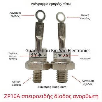 ZP10A 2CZ10A 1000–1200 V σπειροειδής διόδος εξορθώσεως, σιλικόν