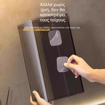 Θήκη αποθήκευσης βρεγμένων μαντηλιών χωρίς διάτρηση, επιτοίχια για μπάνιο, σκανδιναβικού ύφους, θήκη χαρτιού τουαλέτας, ελαφριά πολυτέλεια