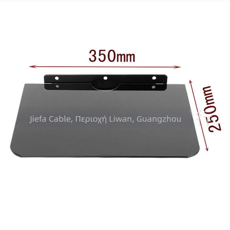 Βάση από παχύ tempered γυαλί για δέκτη/set-top box, δίσκο TV/DVD και συμβατό με δρομολογητή