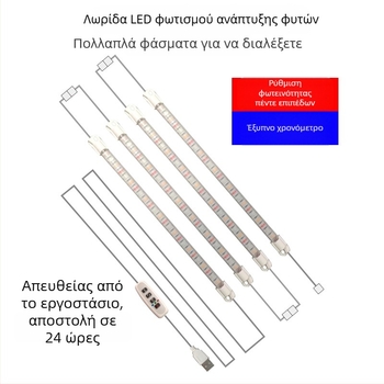 LED φως ανάπτυξης φυτών – ολοκληρωμένος σωληνοφωτισμός για θερμοκήπιο, καλλιέργεια μοσχευμάτων, παχύφυτών και λαχανικών