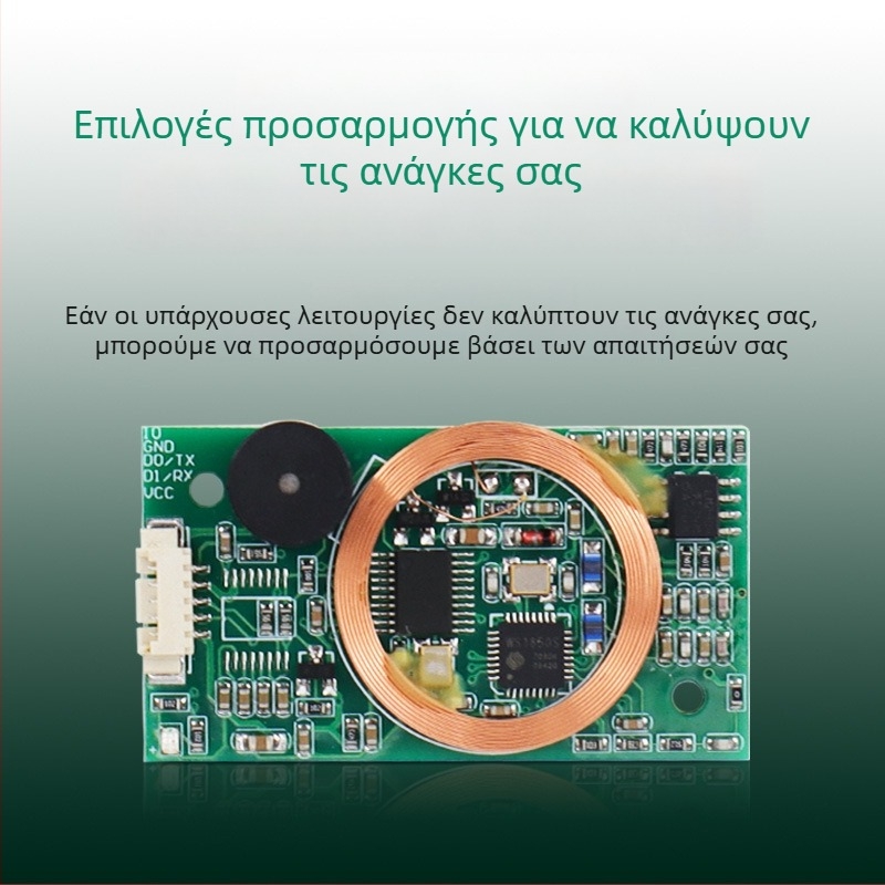RFID αναγνώστης καρτών διπλής συχνότητας, μοντέλο IDIC, θύρα TTL σειριακή, WG διεπαφή, ενσωματωμένος αισθητήρας ανάγνωσης καρτών και σάρωση γραμμωτού κώδικα για έλεγχο πρόσβασης