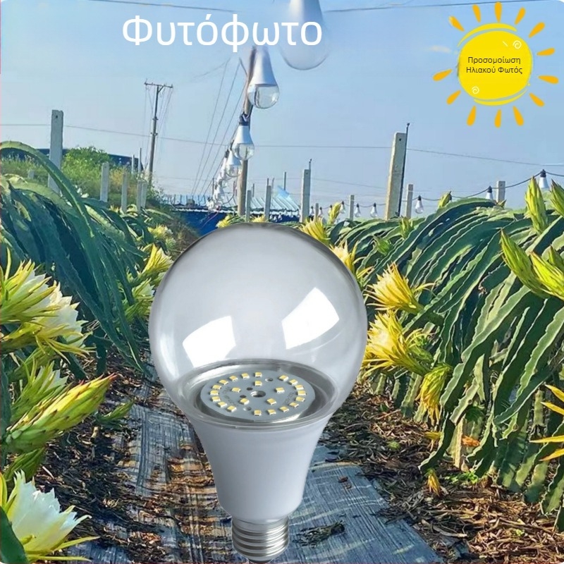 LED φως ανάπτυξης φυτών πλήρους φάσματος με εξωτερικό αδιάβροχο κιτ για φωτισμό dragon fruit