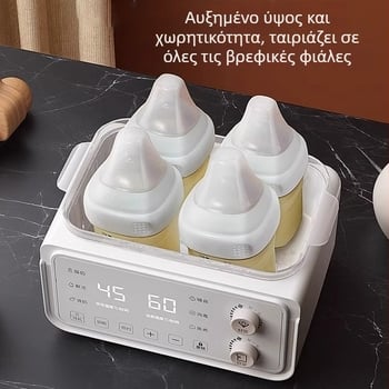 Θερμαντήρας μπιμπερό 2 σε 1 και αποστειρωτής με σταθερή θερμοκρασία για μητρικό γάλα και μπιμπερό