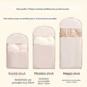 Θήκη αποθήκευσης από Twill Oxford για παλτά και κοστούμια, οικιακή χρήση, κάλυμμα προστασίας από τη σκόνη, συμπιεζόμενη