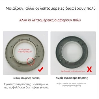 Πυκνά δαχτυλίδια κουρτίνας με κούμπωμα, ρωμαϊκού στυλ για ράγα κουρτινών