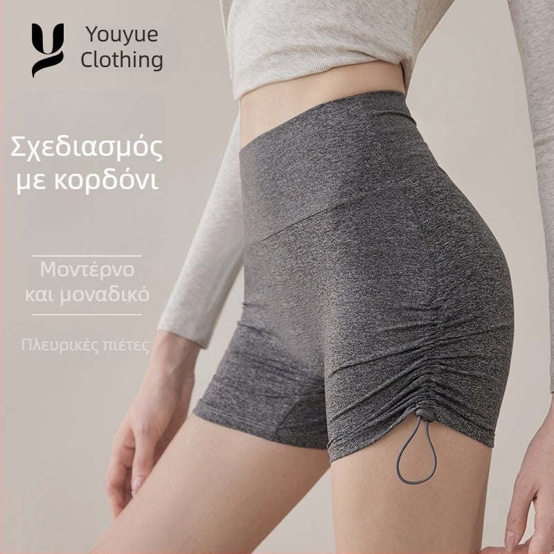Γυναικείες αθλητικές σορτς 3/4 μήκους για καλοκαίρι, αναπνεύσιμος πολυεστέρας, για fitness, ποδηλασία, Pilates και γιόγκα