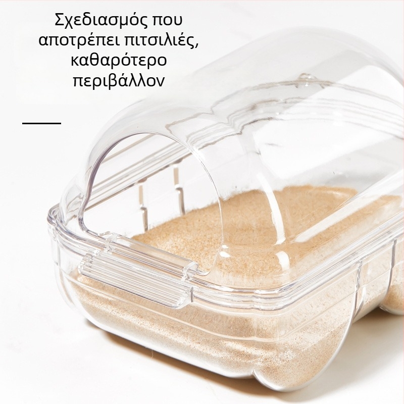 Μπάνιέρα για χάμστερ – Διπλής χρήσης μπάνιο και μπάνιο με άμμο για μικρά κατοικίδια