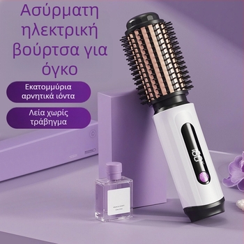 Ασύρματο θερμαινόμενο εργαλείο για μπούκλες και ισιώματα μαλλιών, φιλικό προς τα μαλλιά, φορητός διπλής χρήσης στιλιστής με θέρμανση τουρμαλιν-κεραμική