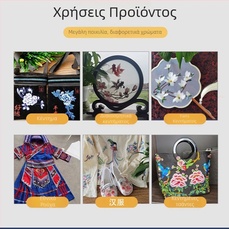 Πολυεστερικό νήμα κεντήματος για μηχανικό κέντημα, κατάλληλο για υφάσματα και ρούχα
