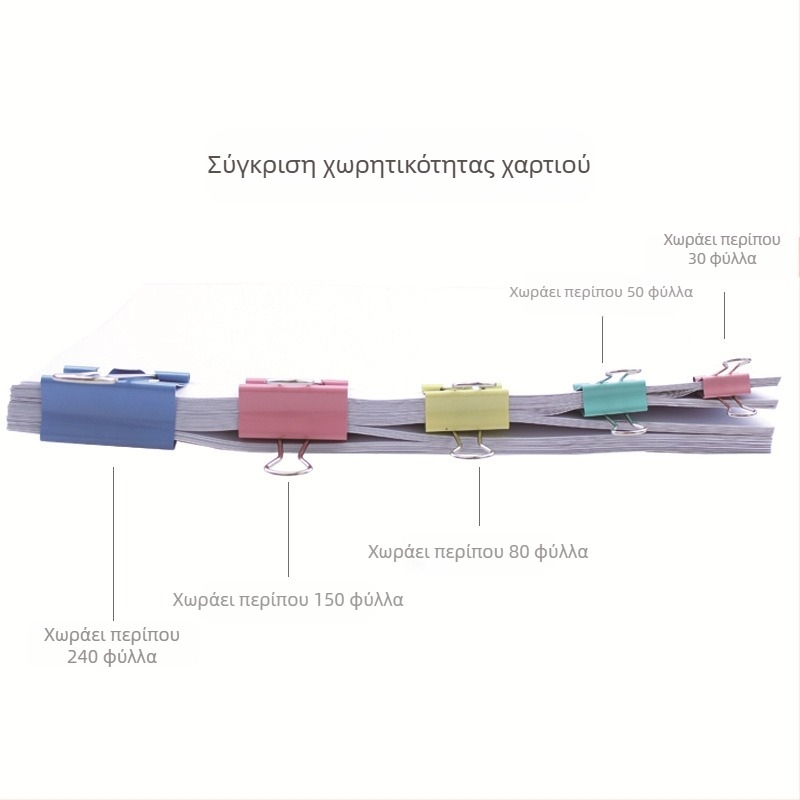 Μεταλλικός Μεγάλος Κλιπ Δέσμευσης Εγγράφων για Δελτία, Βιβλία και Διαγωνίσματα – Εξοπλισμός Γραφείου και Σχολικών Υλικών
