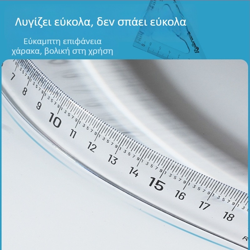 Πλαστική μεζούρα εκατοστών με ευδιάκριτα χιλιοστά – ανθεκτική, εύκολη στην ανάγνωση, ιδανική για το σχολείο