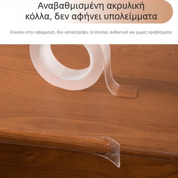 2 mm παχύ προστατευτικό άκρο επίπλων, διαφανής PVC γωνιακός προστατευτής για τραπέζια και πόρτες, μαλακή επένδυση – διαθέσιμα μήκη 1, 2, 3 ή 5 μ