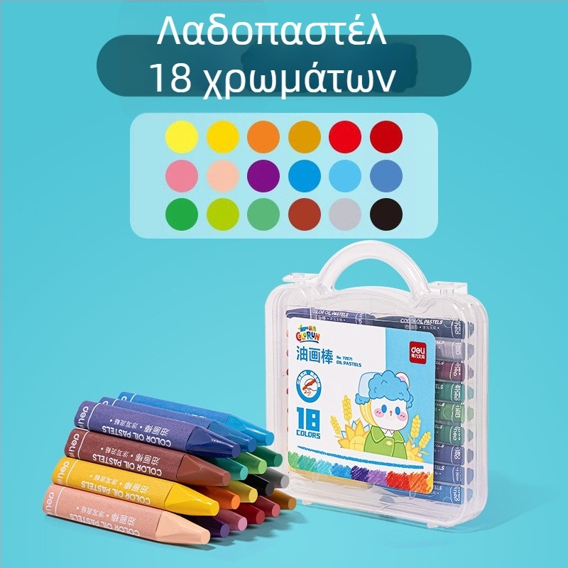Deli λαδοπαστέλ για ζωγραφική – 12 ή 24 χρώματα, για παιδιά
