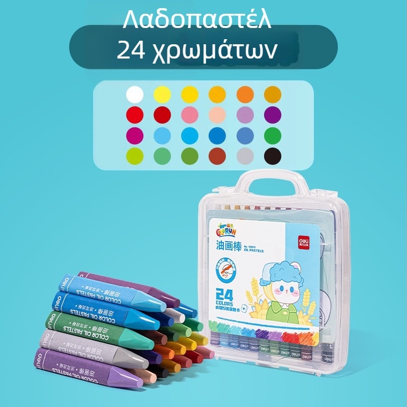Deli λαδοπαστέλ για ζωγραφική – 12 ή 24 χρώματα, για παιδιά